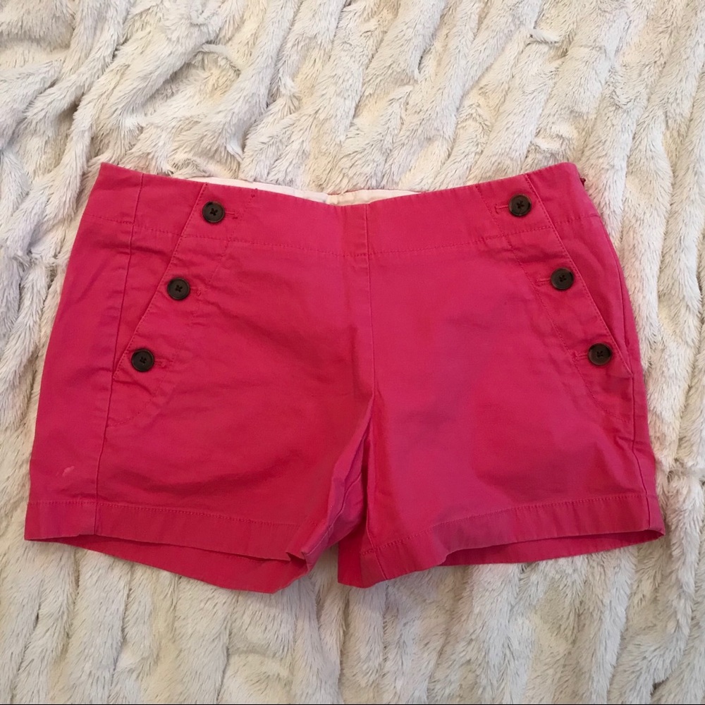 Hot pink stretch city fit jcrew shirts